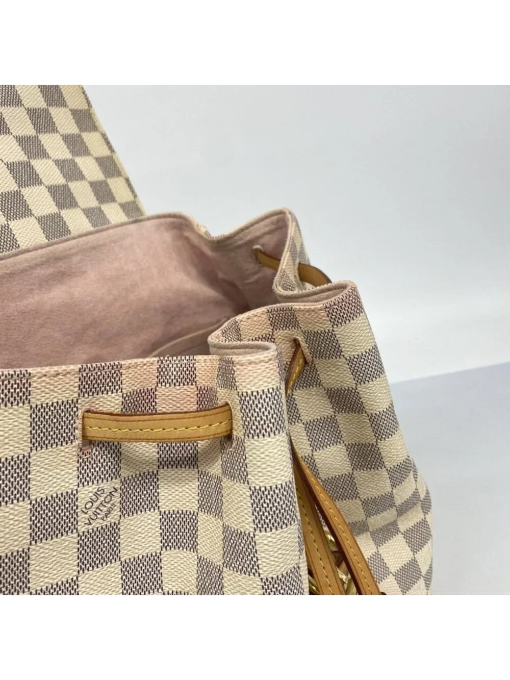 Louis Vuitton Backpack Damier Azur Sperone White